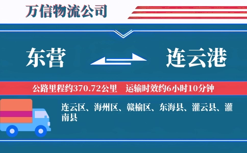 东营到连云港物流公司