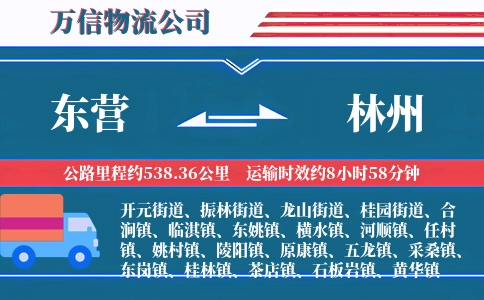 东营到林州物流公司