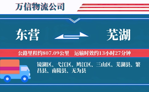 东营到芜湖物流公司
