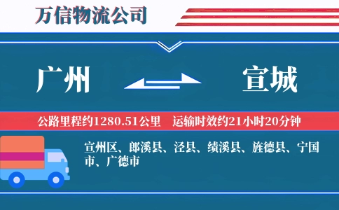 广州到宣城物流公司