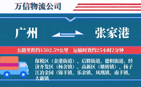 广州到张家港物流公司