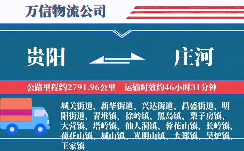 贵阳到庄河物流公司