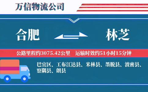 合肥到林芝物流公司