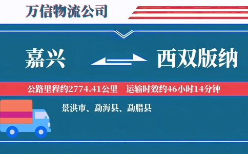 嘉兴到西双版纳物流公司
