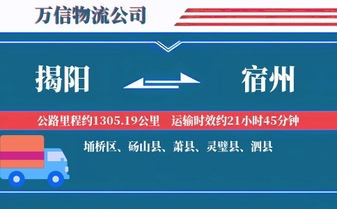 揭阳到宿州物流公司