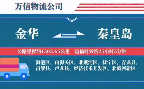 金华到秦皇岛物流公司
