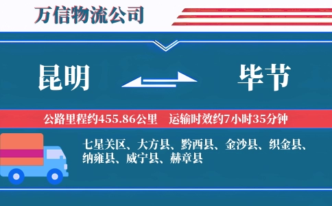 昆明到毕节物流公司