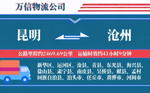 昆明到沧州物流公司