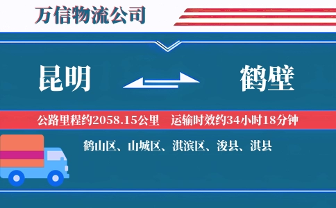 昆明到鹤壁物流公司