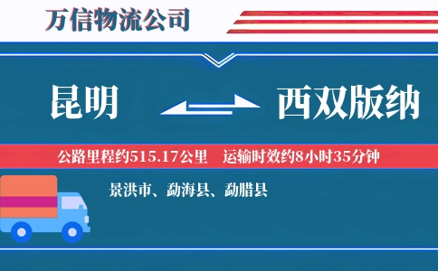昆明到西双版纳物流公司