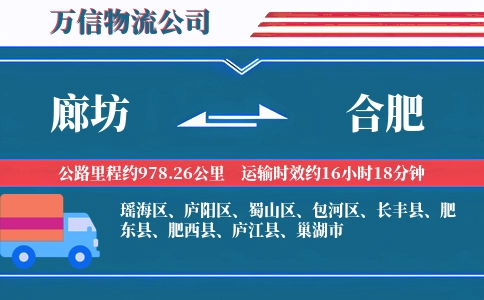 廊坊到合肥物流公司
