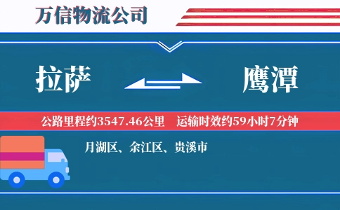 拉萨到鹰潭物流公司