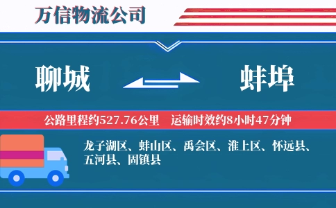 聊城到蚌埠物流公司