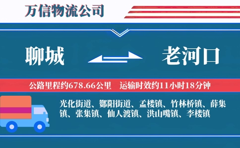 聊城到老河口物流公司