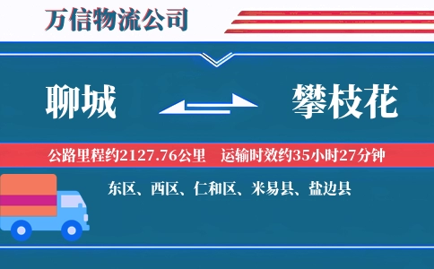 聊城到攀枝花物流公司