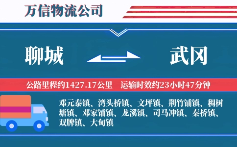 聊城到武冈物流公司