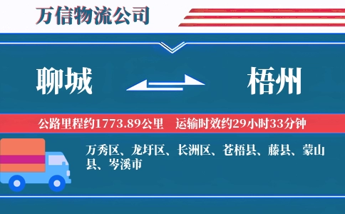聊城到梧州物流公司