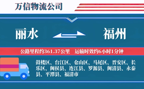 丽水到福州物流公司