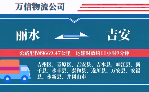 丽水到吉安物流公司