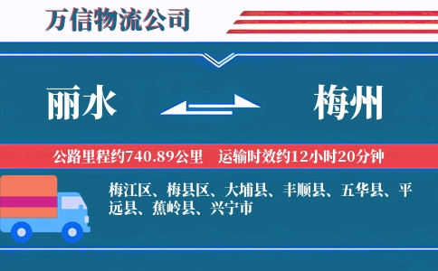 丽水到梅州物流公司