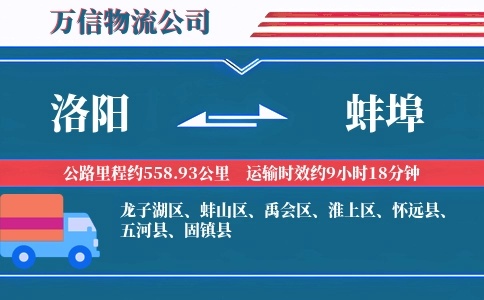 洛阳到蚌埠物流公司