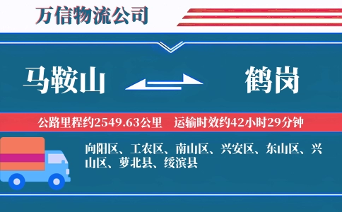 马鞍山到鹤岗物流公司