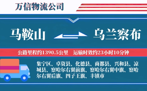马鞍山到乌兰察布物流公司