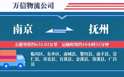 南京到抚州物流公司