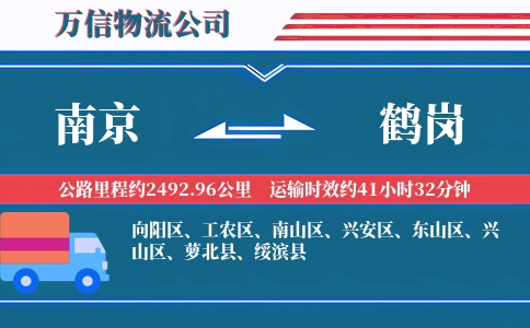 南京到鹤岗物流公司