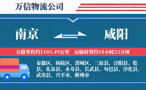 南京到咸阳物流公司