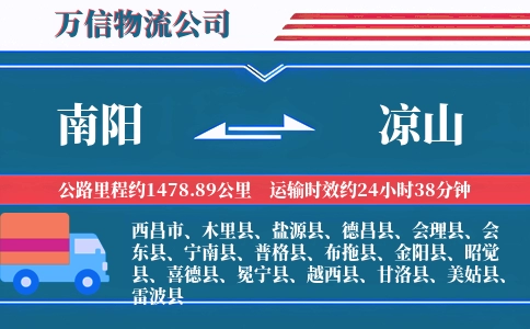 南阳到凉山物流公司