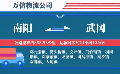 南阳到武冈物流公司