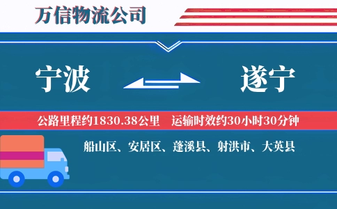 宁波到遂宁物流公司