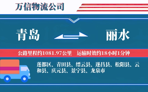 青岛到丽水物流公司