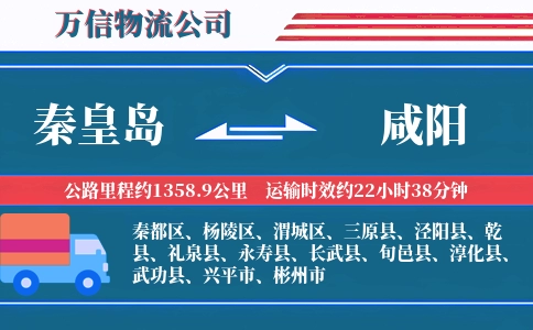 秦皇岛到咸阳物流公司