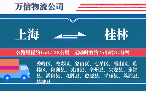 上海到桂林物流公司