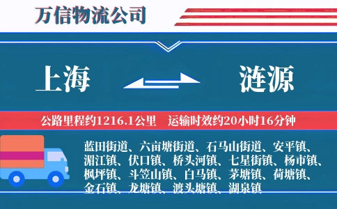 上海到涟源物流公司