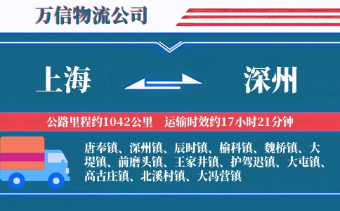 上海到深州物流公司