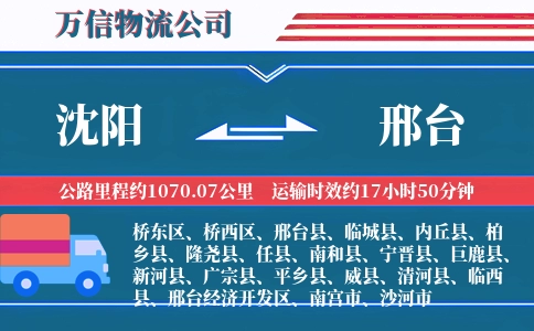 沈阳到邢台物流公司