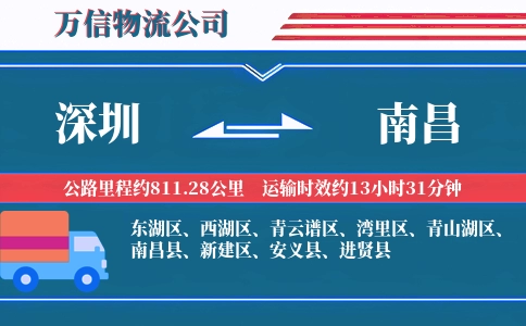 深圳到南昌物流公司