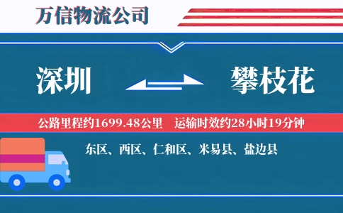 深圳到攀枝花物流公司