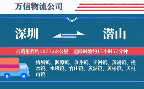 深圳到潜山物流公司