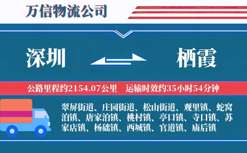 深圳到栖霞物流公司