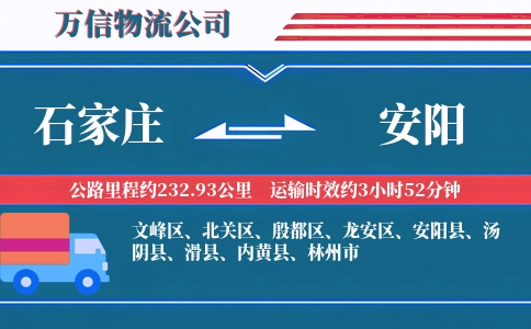 石家庄到安阳物流公司