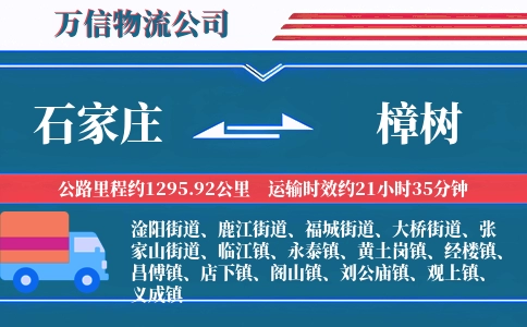 石家庄到樟树物流公司