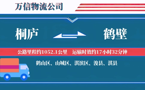 桐庐到鹤壁物流公司