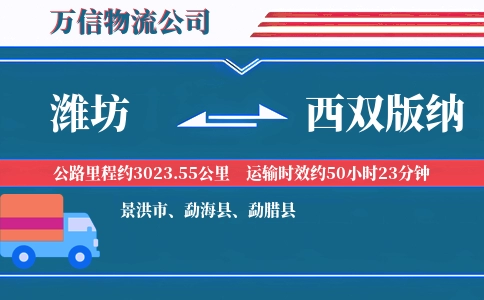 潍坊到西双版纳物流公司