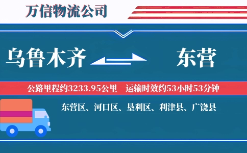 乌鲁木齐到东营物流公司
