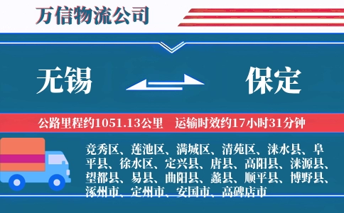 无锡到保定物流公司