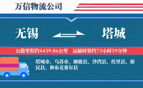 无锡到塔城物流公司